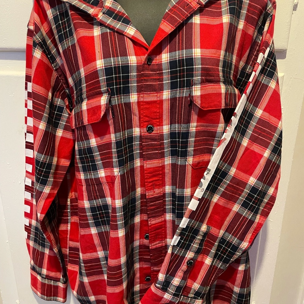 Levis hooded shirt